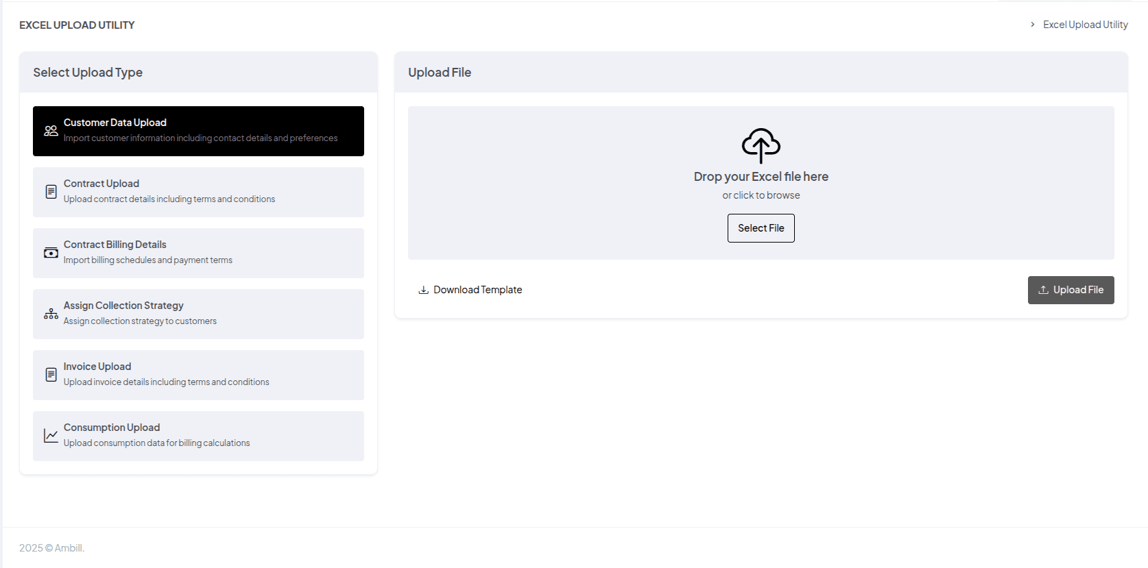 CSV Upload Interface
